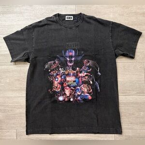KITH Marvel vs. Capcom Infinite khm034298-001 Vintage Tee Black T-Shirt L Large